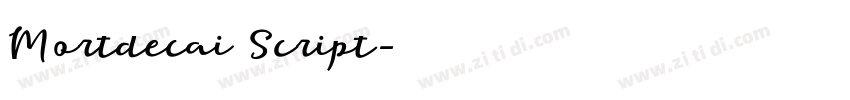 Mortdecai Script字体转换